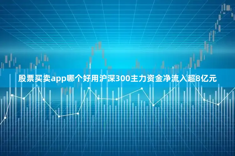 股票买卖app哪个好用沪深300主力资金净流入超8亿元