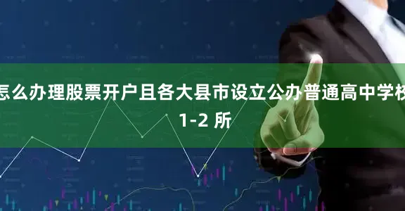 怎么办理股票开户且各大县市设立公办普通高中学校 1-2 所